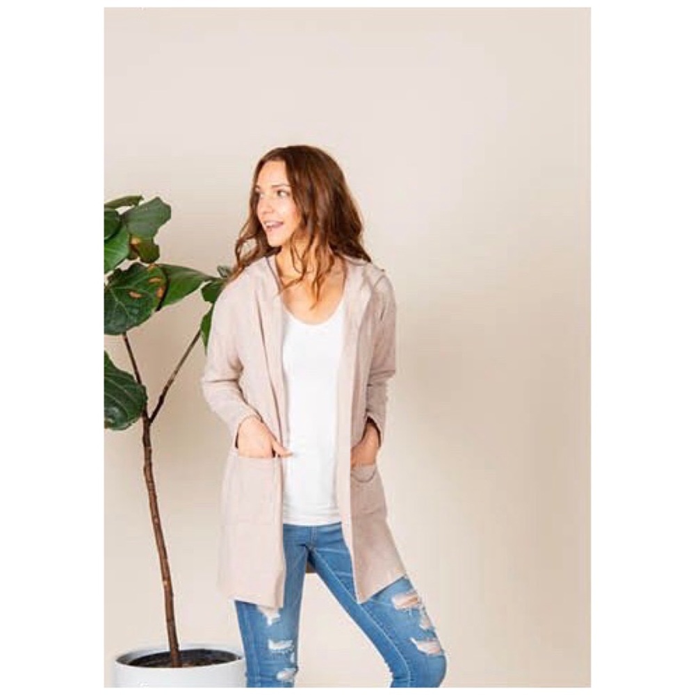 Agnes & Dora Hood & Pocket Cardigan